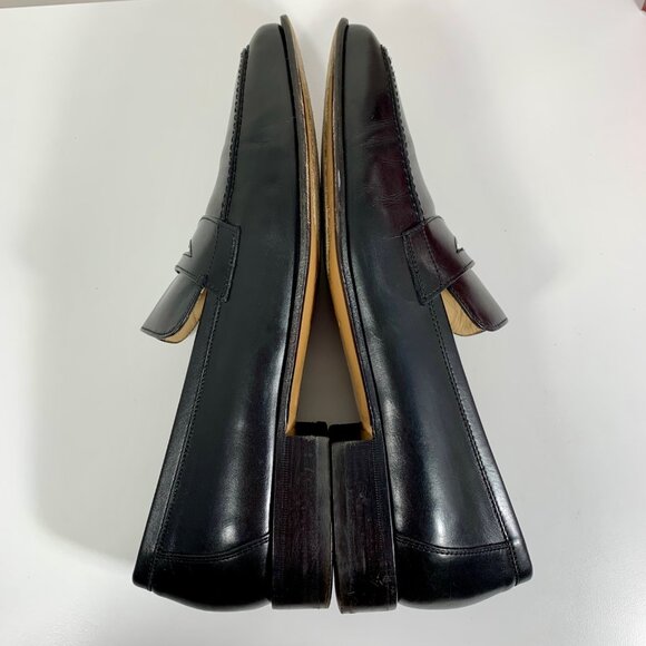 Salvatore Ferragamo Studio Mens Black Leather Penny Loafers 9.5D w/ Box Italian main image 10